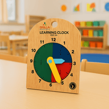 Load image into Gallery viewer, Wooden Puzzle - Educational Learning Clock with scan and learn - Brilla: One-Stop Solution for Preschool Resources

