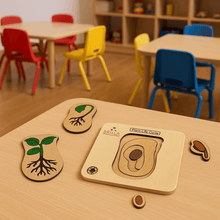 Load image into Gallery viewer, Wooden Puzzle for kids : Learning Life Cycle for Plant with AR Tech Scan &amp; Learn. - Brilla: One-Stop Solution for Preschool Resources
