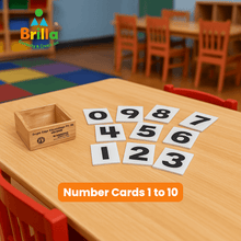 Load image into Gallery viewer, Cards 1 to 10 for Montessori Number Rods with training video. - Brilla: One-Stop Solution for Preschool Resources
