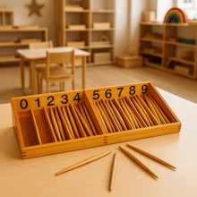 Load image into Gallery viewer, Spindle Box Montessori- Montessori Math Learning for Kids - Brilla: One-Stop Solution for Preschool Resources
