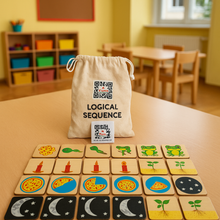 Load image into Gallery viewer, Montessori Materials - Wooden Logical Sequences Puzzle for Kids
