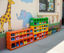 Load image into Gallery viewer, Brilla Plastic Shoe Rack for Preschools Kids
