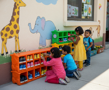 Load image into Gallery viewer, Brilla Plastic Shoe Rack for Preschools Kids
