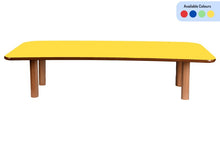 Load image into Gallery viewer, Brilla Wooden Montessori/Activity Chowki (6 Seater - Moon shape) for Preschools
