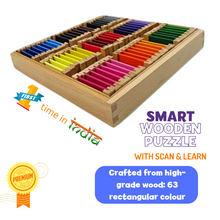 Load image into Gallery viewer, colour tablets, colour box, tertiary colour tablets, montessori materials, manufactured in India, available in Bangalore, premium, BIS Certified, sensorial activities
