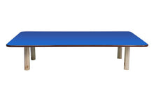 Load image into Gallery viewer, Brilla Wooden Montessori/Activity Chowki (6 Seater - Rectangle shape) for Preschools (Blue Color)
