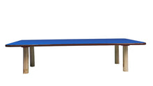 Load image into Gallery viewer, Brilla Wooden Montessori/Activity Chowki (6 Seater - Rectangle shape) for Preschools (Blue Color)
