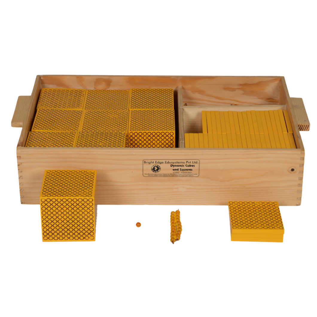 montessori dynamic cubes and squares math method of teaching materials items material for pre school