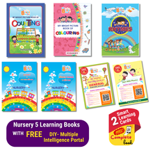 Load image into Gallery viewer, Nursery Class Books Set T2 - Complete Nursery Syllabus Ages 3-4
