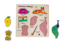 Load image into Gallery viewer, Wooden Educational Puzzle - Learning Indian National Symbols/Objects
