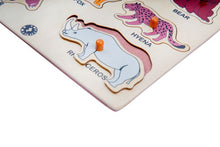 Load image into Gallery viewer, Wooden Educational Puzzle - Learning Wild Animals with Scan &amp; Learn

