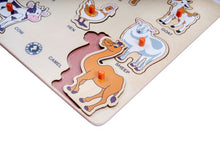 Load image into Gallery viewer, Wooden Educational Puzzle - Learning Domestic Animals with Scan &amp; Learn
