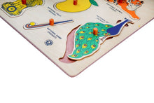 Load image into Gallery viewer, Wooden Educational Puzzle - Learning Indian National Symbols/Objects
