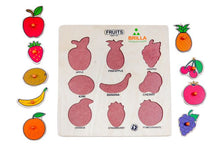 Load image into Gallery viewer, Brilla Wooden Educational Puzzle for Kids - Learning Fruits with Scan &amp; Learn
