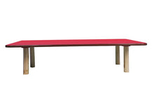 Load image into Gallery viewer, Brilla Wooden Montessori/Activity Chowki (6 Seater - Rectangle shape) for Preschools (Red Color)
