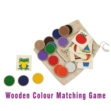 Montessori Materials - Wooden Colour Matching Game for Kids Fun