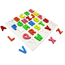 Load image into Gallery viewer, Alphabet Learning Toy Wooden Chunky Alphabets Puzzle (Learn Capital Letters)
