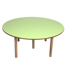 Load image into Gallery viewer, Brilla Wooden Montessori/Activity Table (8-10 Seater - Round shape) for Preschools (Green Color)
