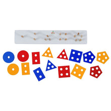 Load image into Gallery viewer, Wooden 5 Shape Stacker (15 pieces) for Stacking, Sorting &amp; Building with Scan &amp; Learn

