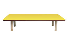 Load image into Gallery viewer, Brilla Wooden Montessori/Activity Chowki (6 Seater - Rectangle shape) for Preschools (Yellow Color)
