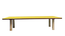 Load image into Gallery viewer, Brilla Wooden Montessori/Activity Chowki (6 Seater - Rectangle shape) for Preschools (Yellow Color)
