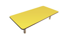 Load image into Gallery viewer, Brilla Wooden Montessori/Activity Chowki (6 Seater - Rectangle shape) for Preschools (Yellow Color)
