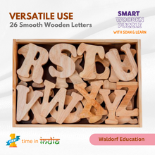 Load image into Gallery viewer, Wooden Jumbo English Alphabet Uppercase in Wooden Box
