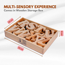 Load image into Gallery viewer, Wooden Jumbo English Alphabet Uppercase in Wooden Box
