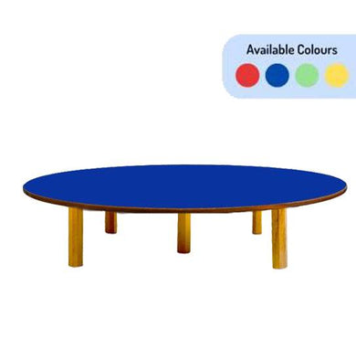 Brilla Wooden Montessori/Activity Chowki (8-10 Seater - Round) - Brilla: One-Stop Solution for Preschool Resources