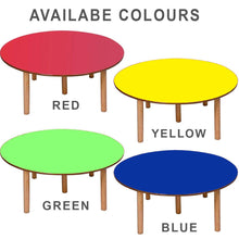 Load image into Gallery viewer, Montessori Materials - Durable Wooden Round Table for Kids 2-6 yrs - Brilla: One-Stop Solution for Preschool Resources
