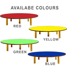 Load image into Gallery viewer, Brilla Wooden Montessori/Activity Chowki (8-10 Seater - Round) - Brilla: One-Stop Solution for Preschool Resources
