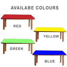 Load image into Gallery viewer, Brilla Wooden Classroom Table (6 Seater - Rectangle shape) for Preschools - Brilla: One-Stop Solution for Preschool Resources
