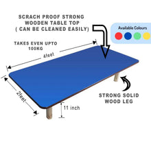 Load image into Gallery viewer, Brilla Wooden Montessori/Activity Chowki (6 Seater) for Preschools - Brilla: One-Stop Solution for Preschool Resources
