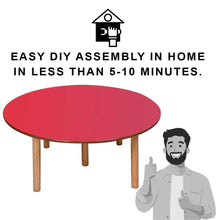 Load image into Gallery viewer, Montessori Materials - Durable Wooden Round Table for Kids 2-6 yrs - Brilla: One-Stop Solution for Preschool Resources
