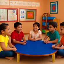 Load image into Gallery viewer, Brilla Wooden Montessori/Activity Chowki (8-10 Seater - Round) - Brilla: One-Stop Solution for Preschool Resources
