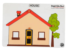 Load image into Gallery viewer, Wooden Educational Pick &amp; Fix Puzzle - House with Scan &amp; Learn
