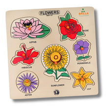 Load image into Gallery viewer, Wooden Educational Puzzle - Learning Flowers with Scan &amp; Learn
