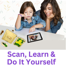 Load image into Gallery viewer, Wooden Multilayered Pick and Place Puzzle for Learning Life Cycle of Frog with Scan &amp; Learn
