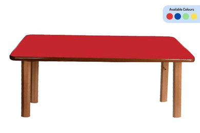 Brilla Wooden Classroom Table (6 Seater - Rectangle shape) for Preschools - Brilla: One-Stop Solution for Preschool Resources