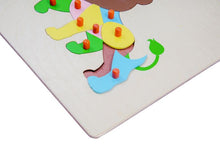 Load image into Gallery viewer, Wooden Educational Pick &amp; Fix Jigsaw Puzzle - Lion with Scan &amp; Learn
