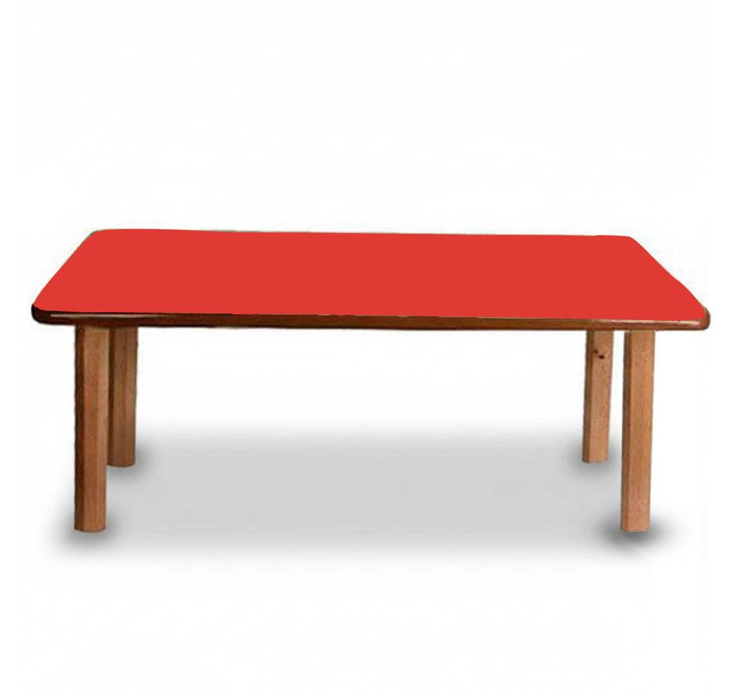 Brilla Wooden Classroom Table (6 Seater - Rectangle shape) for Preschools - Brilla: One-Stop Solution for Preschool Resources