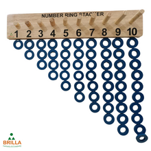 Load image into Gallery viewer, Number Ring Stacker for Learning Numbers
