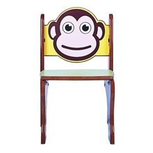 Load image into Gallery viewer, Brilla Wooden Kid&#39;s Chair for Preschools (Premium Monkey Theme Designs)
