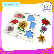 Load image into Gallery viewer, Brilla Wooden Puzzle Flowers for Kids (AR Tech Enabled with Anytime Teacher) Montessori toys Educational toys Wooden Toys Wooden Flowers Puzzle for Kids Best Montessori Material for Kids  Best Montessori Wooden Flowers Puzzle for Kids and Preschoolers Best Montessori Material In India  Best Montessori Material In Bangalore The Best Brilla Wooden Flowers Puzzle for Kids Brilla Educational toys  Buy Montessori Material Buy Wooden Toys for kids
