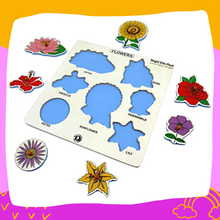 Load image into Gallery viewer, Brilla Wooden Puzzle Flowers for Kids (AR Tech Enabled with Anytime Teacher) Montessori toys Educational toys Wooden Toys Wooden Flowers Puzzle for Kids Best Montessori Material for Kids  Best Montessori Wooden Flowers Puzzle for Kids and Preschoolers Best Montessori Material In India  Best Montessori Material In Bangalore The Best Brilla Wooden Flowers Puzzle for Kids Brilla Educational toys  Buy Montessori Material Buy Wooden Toys for kids
