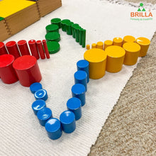 Load image into Gallery viewer, Montessori Knobless Cylinders For kids Best Montessori Materials for kids and Preschoolers Best Montessori Materials in Bangalore Best Montessori Materials in India Best montessori toys
