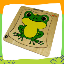 Load image into Gallery viewer, Wooden Puzzle of Frog Life Cycle Montessori toys Educational toys Wooden Toys Wooden Puzzle of Frog Life Cycle for Kids Best Montessori Material for Kids  Best Montessori Wooden Frog Life Cycle Puzzle for Kids and Preschoolers Best Montessori Material In India  Best Montessori Material In Bangalore The Best Brilla Wooden Frog Life cycle for Kids Brilla Educational toys  Buy Montessori Material Buy Wooden Toys for kids
