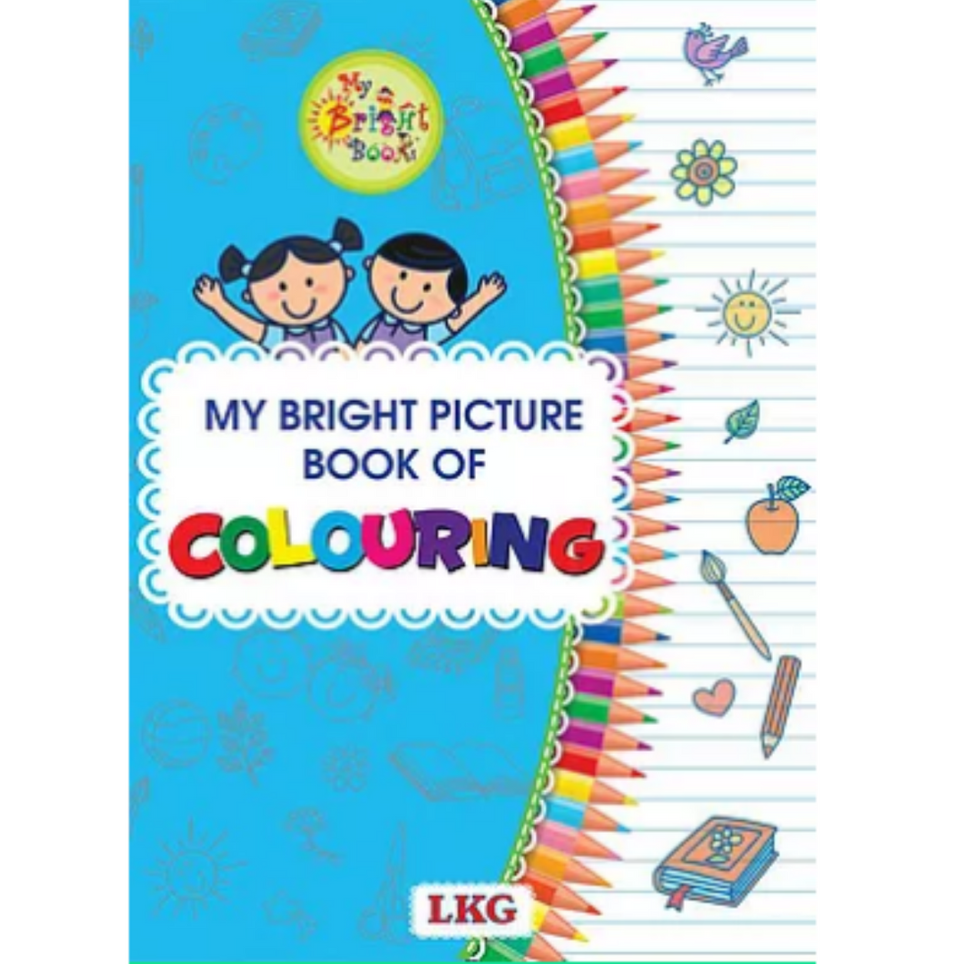 MY BRIGHT PICTURE BOOK OF COLORING- LKG