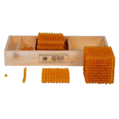 Static Decimal Bead Material with Wooden Box Best Montessori Material In India Best Montessori Material for kids