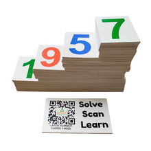 Load image into Gallery viewer, Brilla Wooden Large Number Cards from 1 to 9000 The Best Brilla Montessori learning Material for kids brilla educational toys brilla learning toys buy montessori toys buy wooden Montessori materials for kids buy large Number cards for kids educational 1 to 9000 Number cards wooden puzzle Best Educational wooden toy Best Montessori Material for Kids Best Montessori Wooden Toys for Preschoolers Best Montessori Material In India Best Montessori Material In Bangalore
